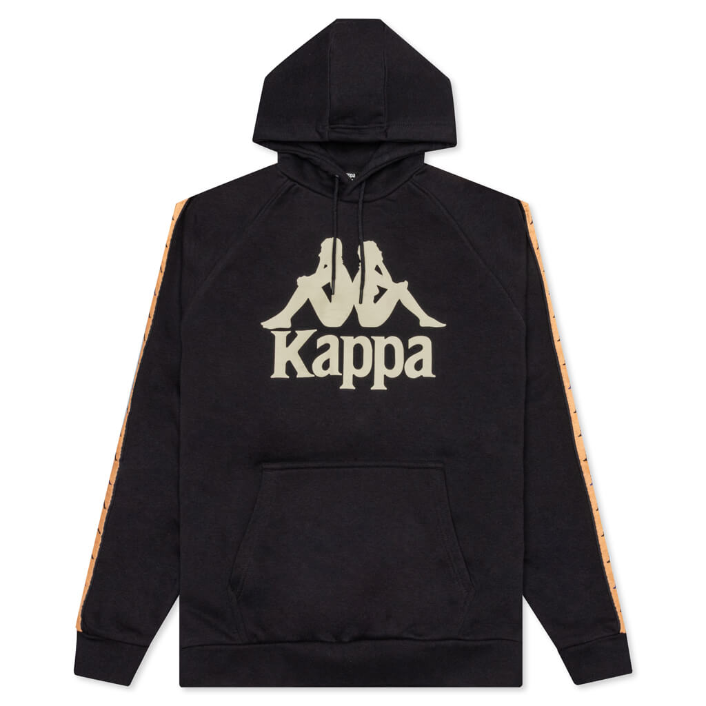 222 Banda Hurtado 3 Hoodie - Black Smoke/Orange Salmon