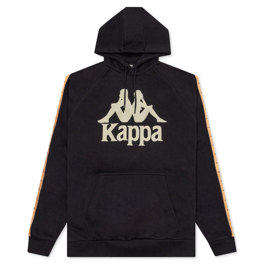 222 Banda Hurtado 3 Hoodie - Black Smoke/Orange Salmon
