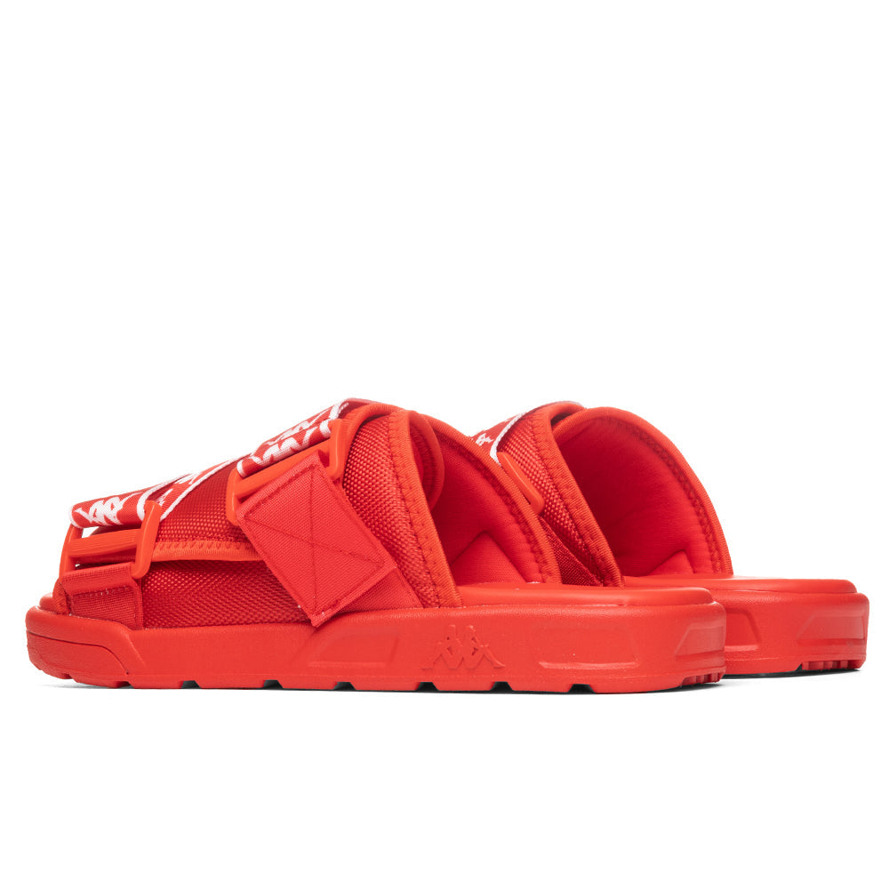 222 Banda Mitel 1 Sandals - Red Flame/White