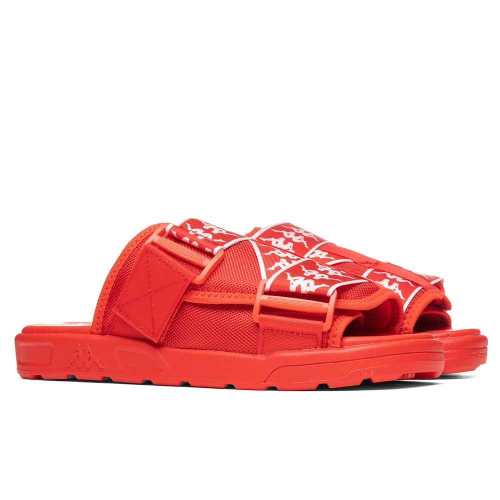 222 Banda Mitel 1 Sandals - Red Flame/White