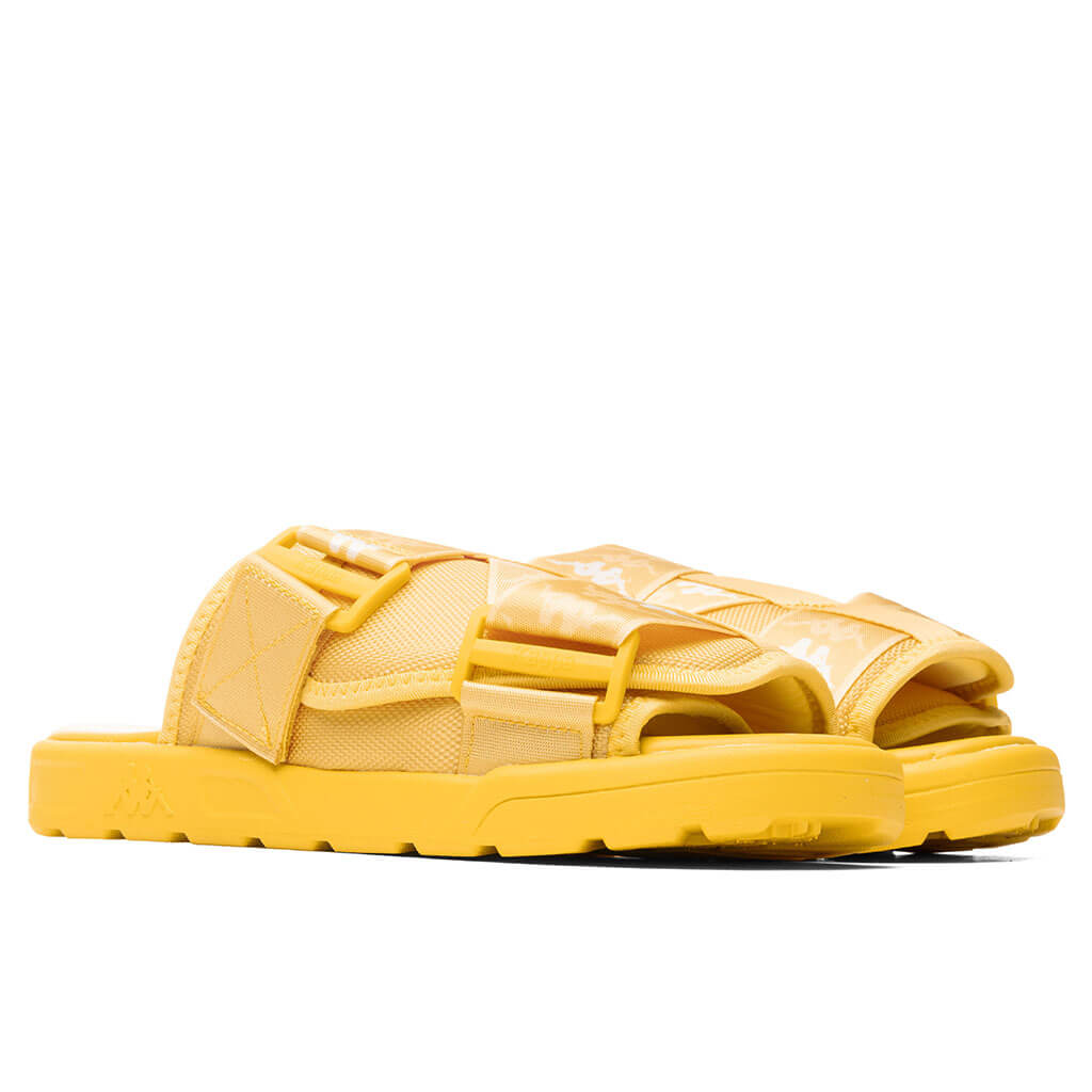 222 Banda Mitel 1 Sandals - Yellow/White