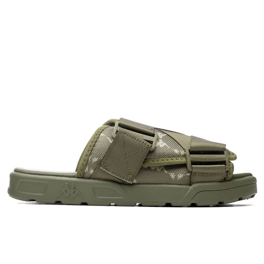 222 Banda Mitel 4 Sandals - Green Olive/White
