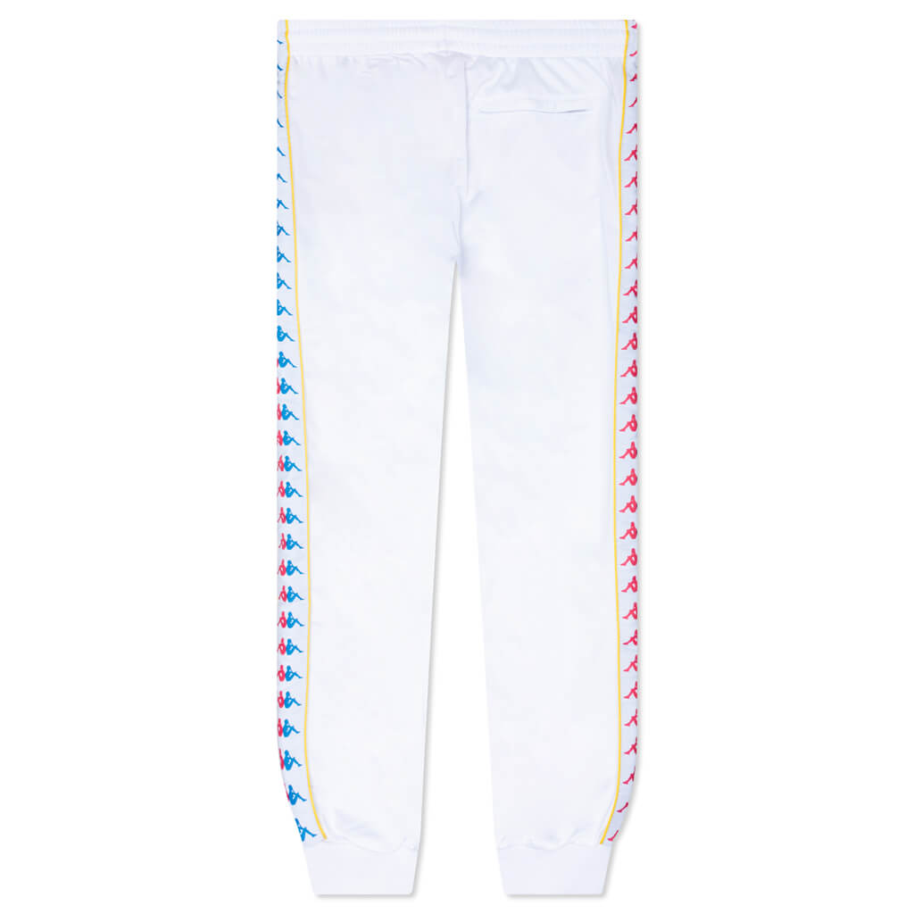 222 Banda Taggart Trackpants - White/Fuchsia