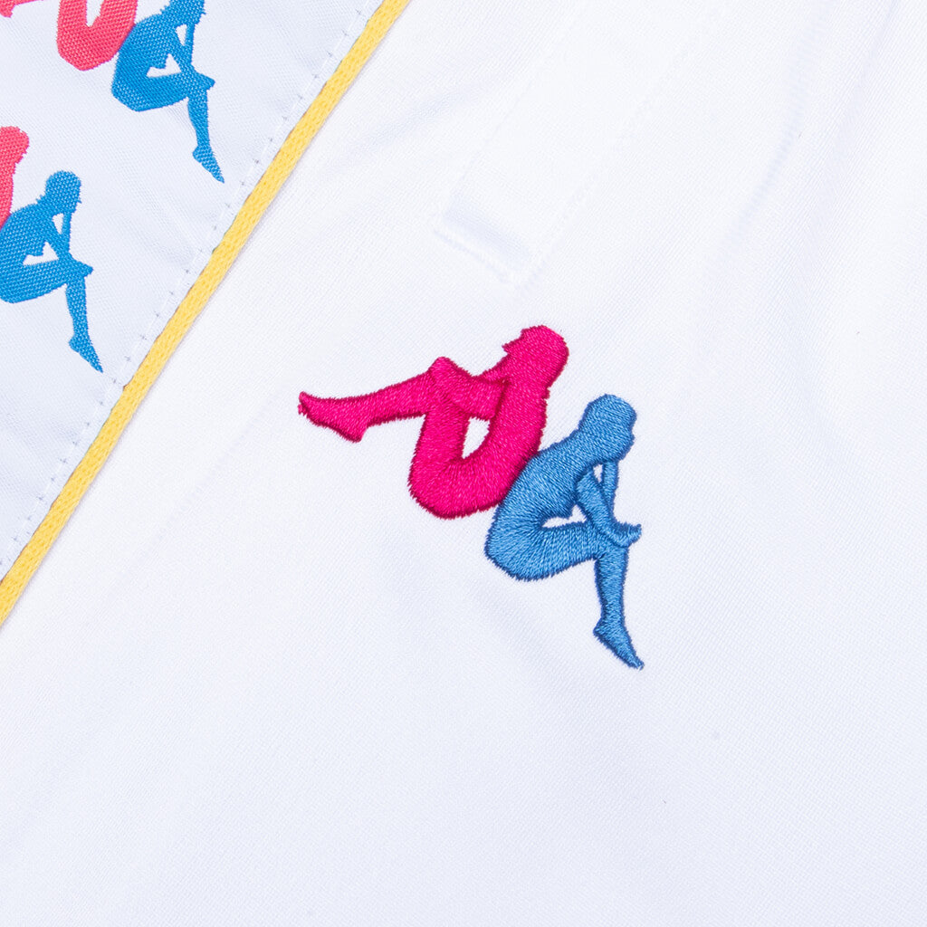 222 Banda Taggart Trackpants - White/Fuchsia