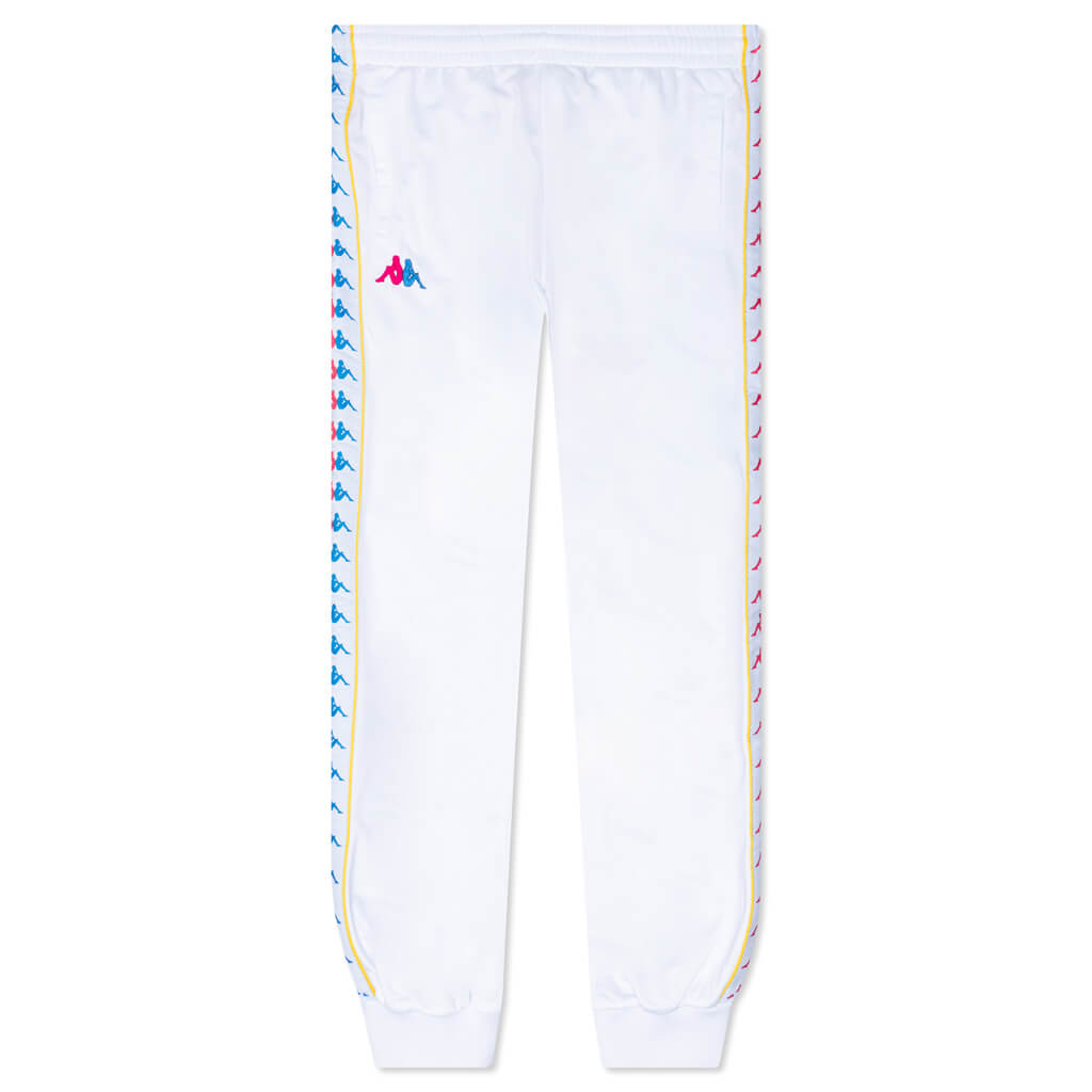 222 Banda Taggart Trackpants - White/Fuchsia