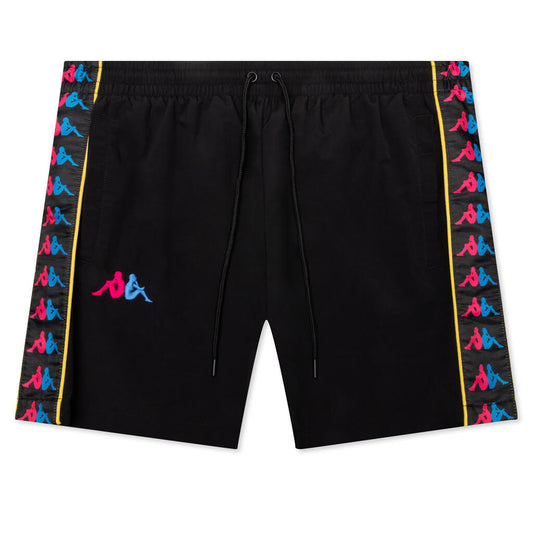 222 Banda Xtabi Swim Shorts - Black/Fuchsia/Blue