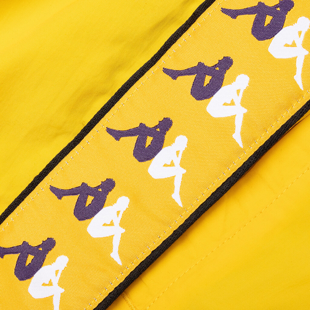 222 Banda Xtabi Swim Shorts - Dark Yellow/Violet/White