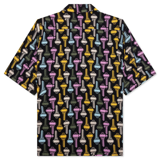 Keys S/S Woven Shirt - Black