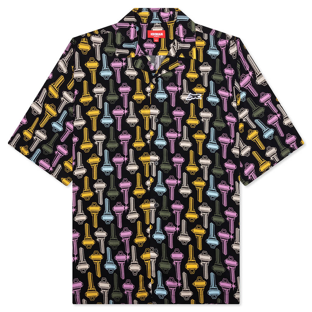 Keys S/S Woven Shirt - Black