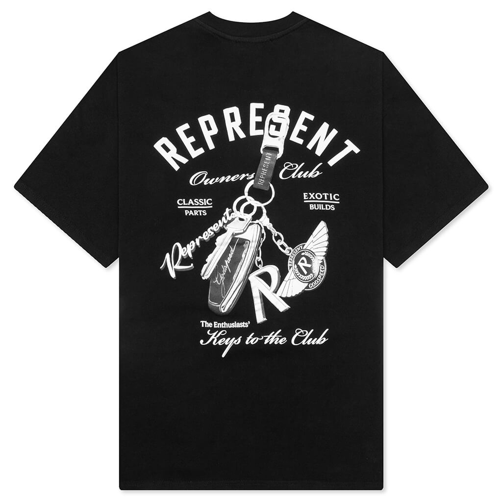 Keys to the Club T-Shirt - Jet Black
