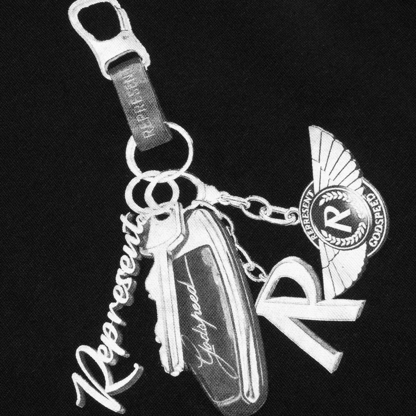 Keys to the Club T-Shirt - Jet Black