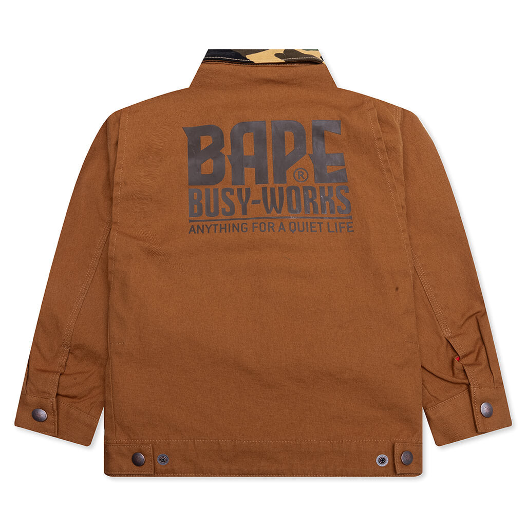 Kid's 1ST Camo Work Jacket - Brown