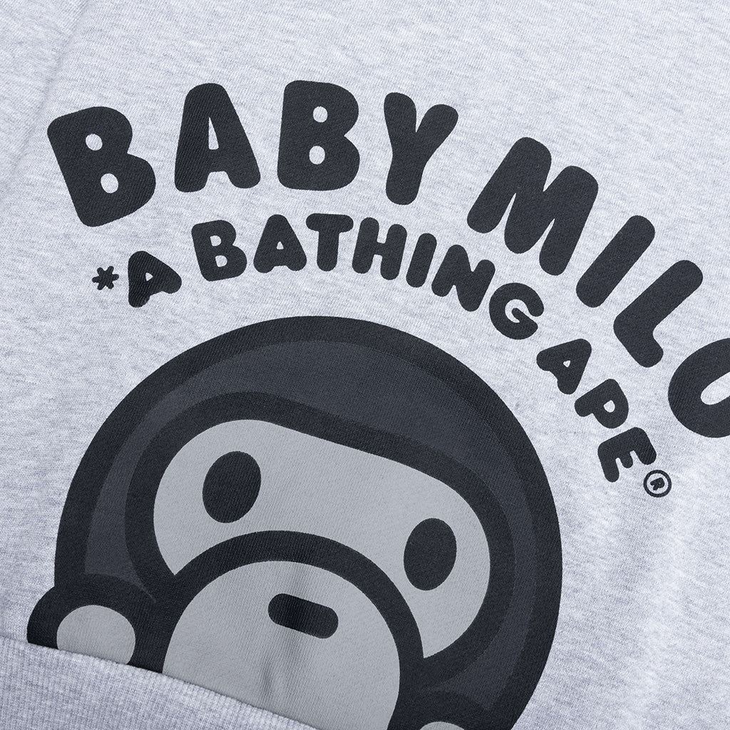 Kid's Baby Milo Relaxed Fit Crewneck Sweatshirt - Gray