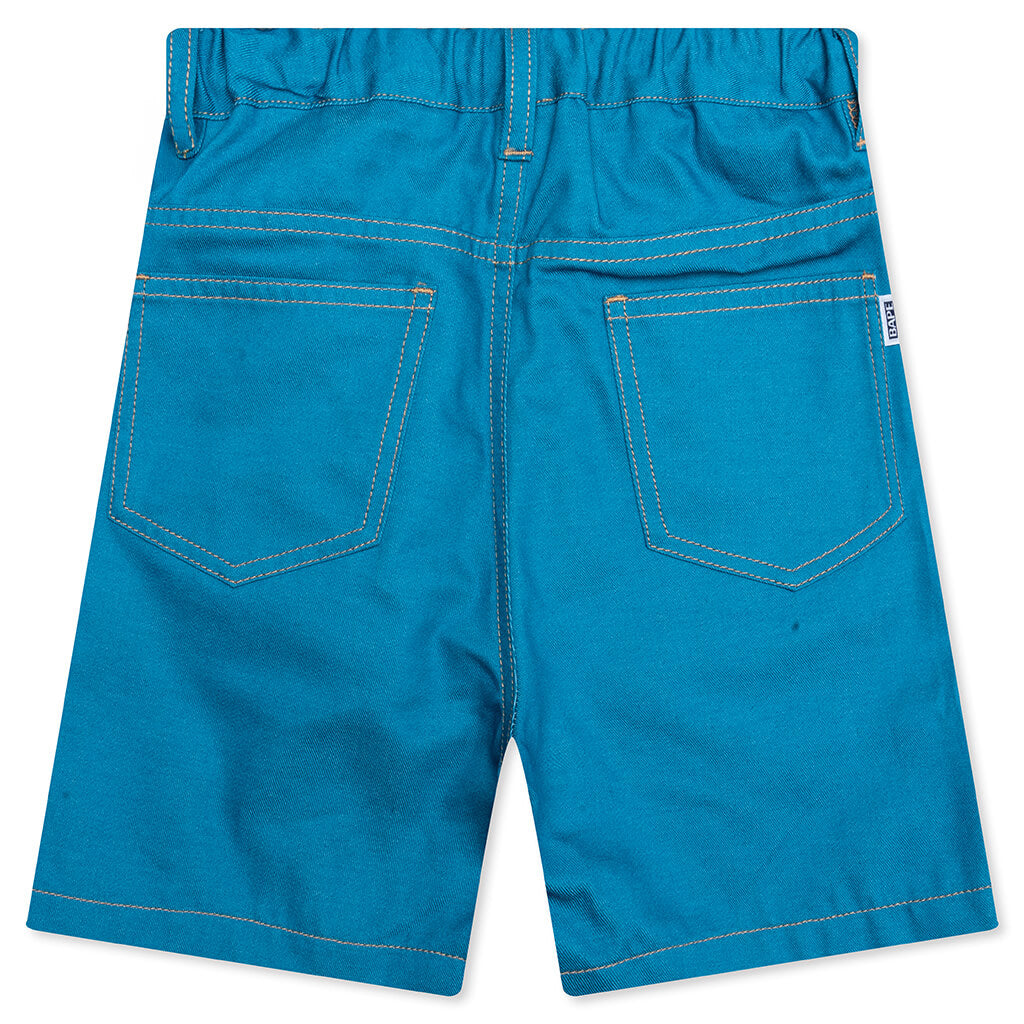 Kid's Baby Milo Rope Denim Shorts - Blue