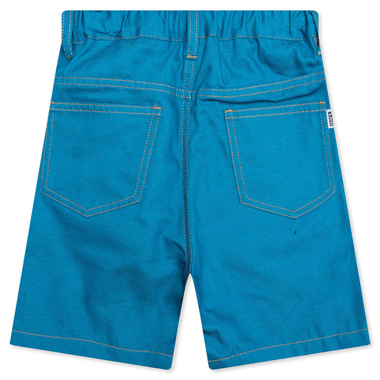 Kid's Baby Milo Rope Denim Shorts - Blue