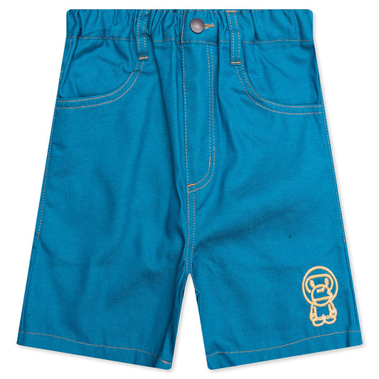 Kid's Baby Milo Rope Denim Shorts - Blue