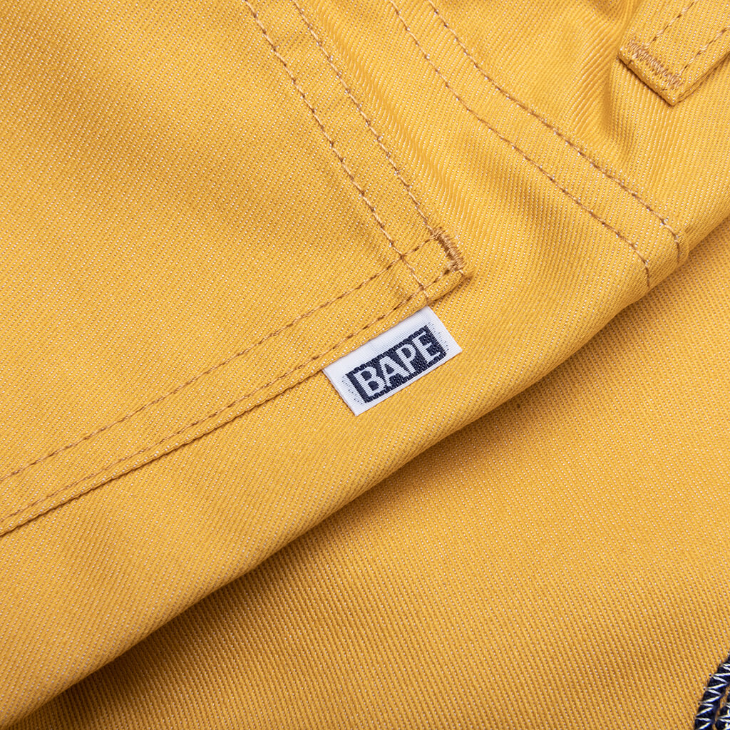 Kid's Baby Milo Rope Denim Shorts - Yellow