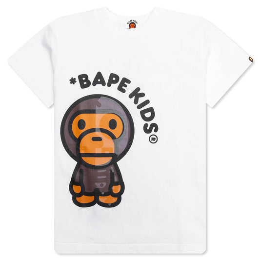 Kid's Baby Milo Skull Glow In The Dark Tee - White