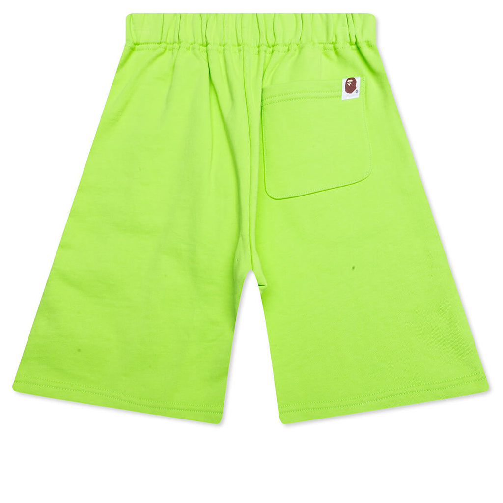 Kid's Bape Pigment Dye Sweat Shorts - Green