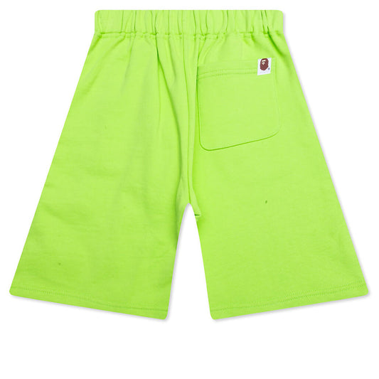 Kid's Bape Pigment Dye Sweat Shorts - Green
