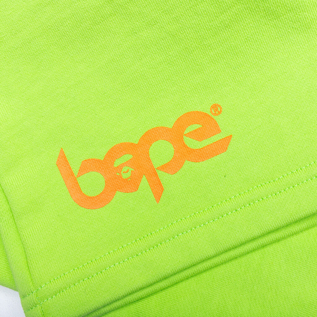 Kid's Bape Pigment Dye Sweat Shorts - Green
