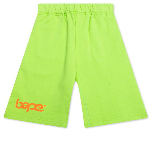 Kid's Bape Pigment Dye Sweat Shorts - Green