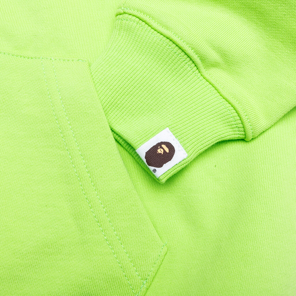Kid's Bape Relaxed Fit Pigment Dye Zip Hoodie - Green