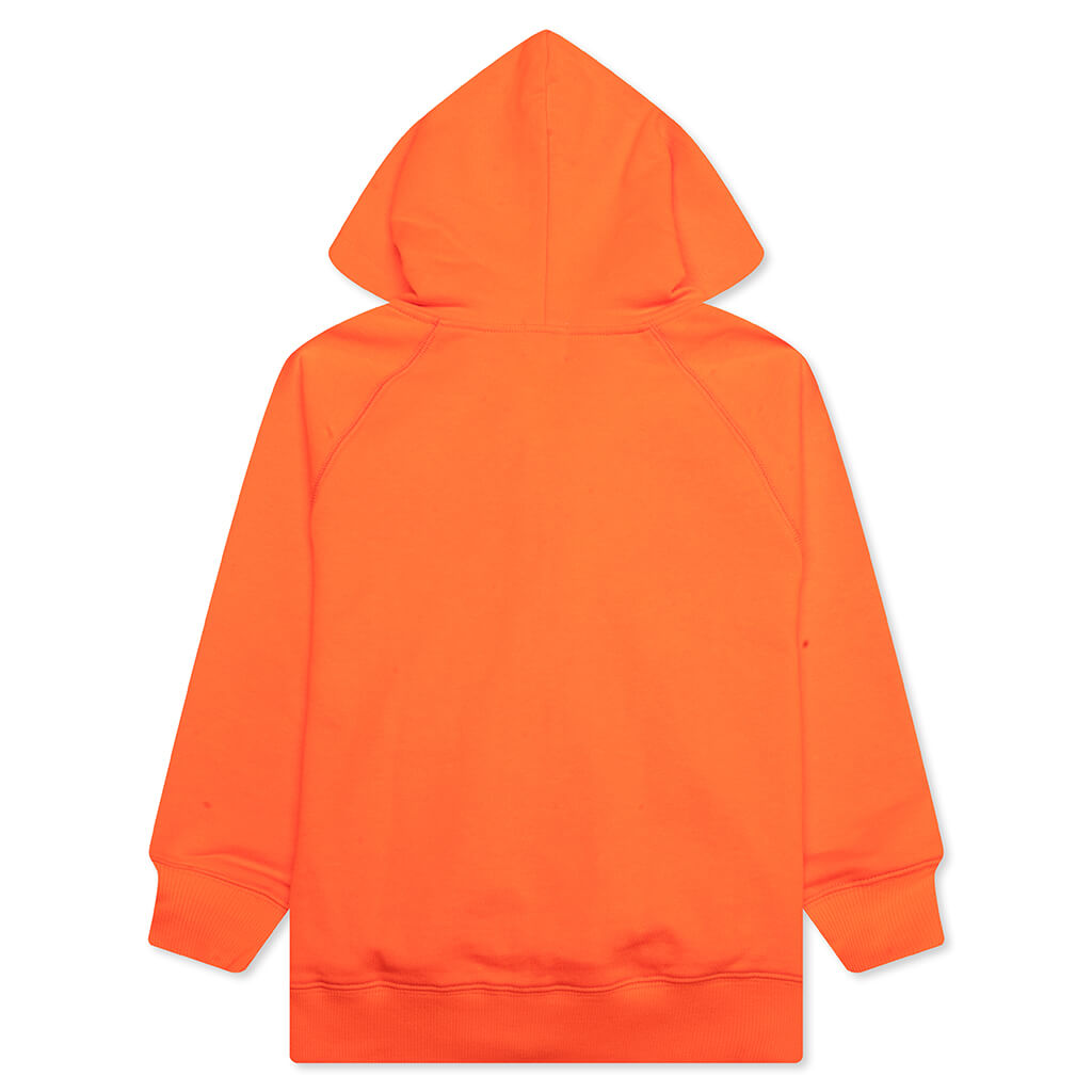 Kid's Bape Relaxed Fit Pigment Dye Zip Hoodie - Orange