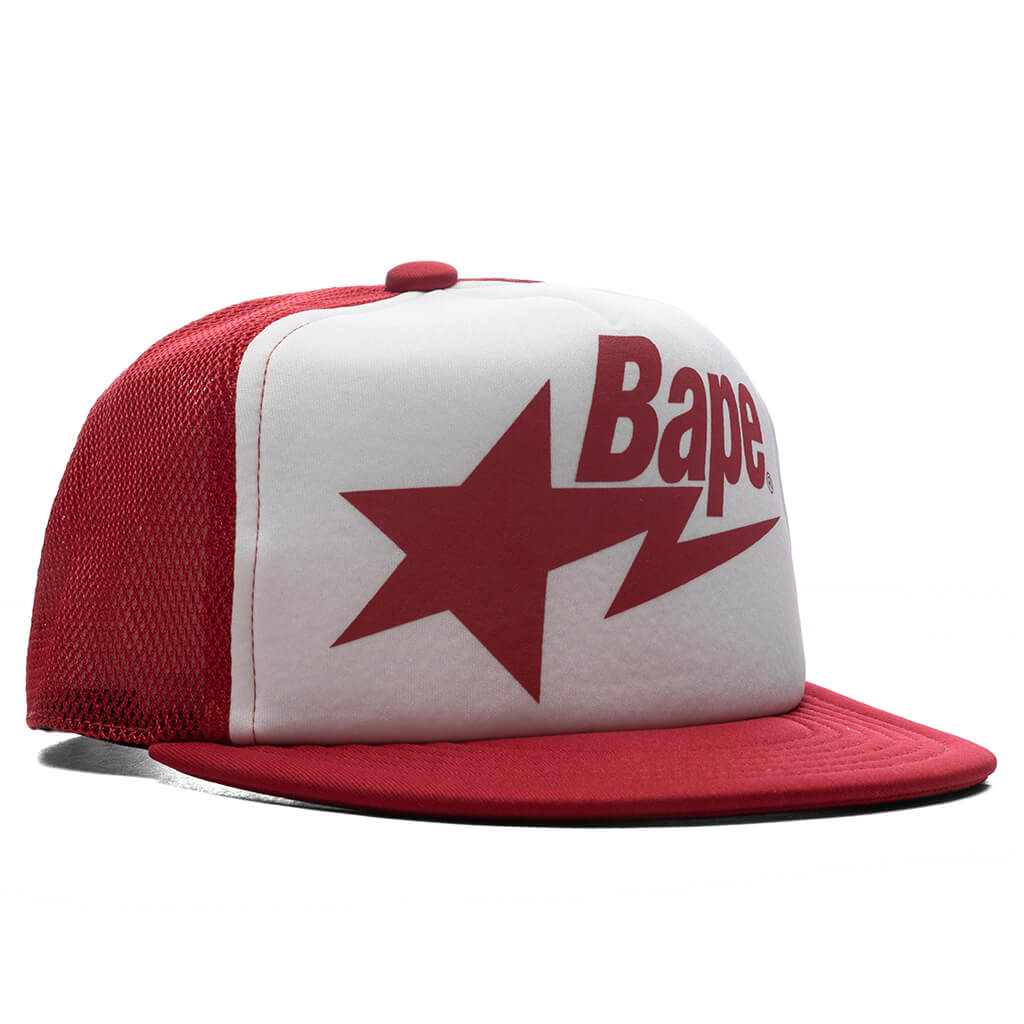 Kid's Bape STA Mesh Cap - Red