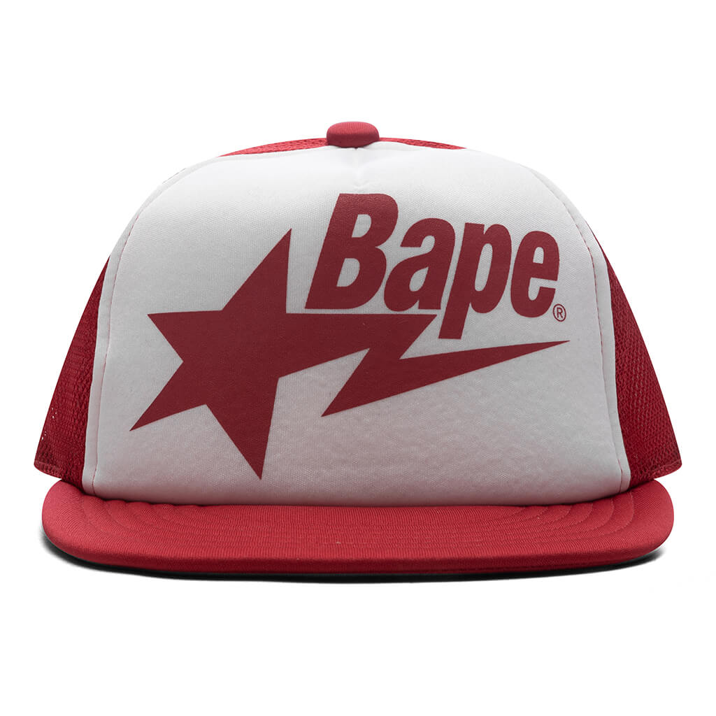 Kid's Bape STA Mesh Cap - Red