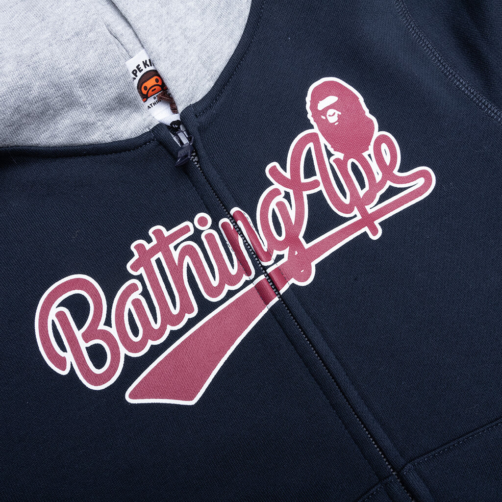 Kid's Bathing Ape Zip Hoodie - Navy