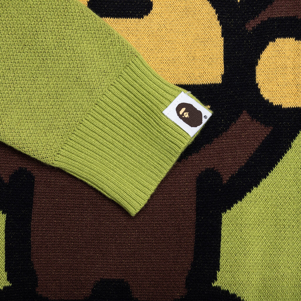 Kid's Big Baby Milo Cotton Knit Sweater - Green