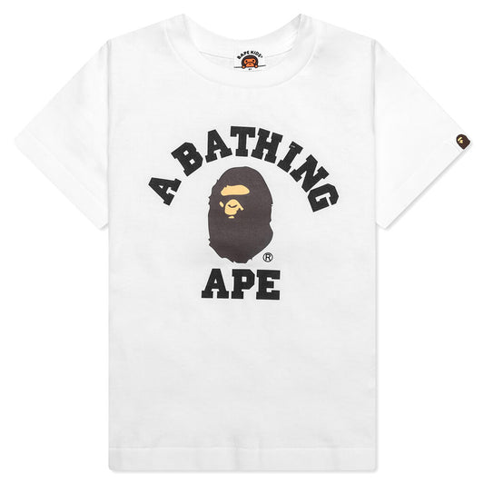 Kid's College Tee - White
