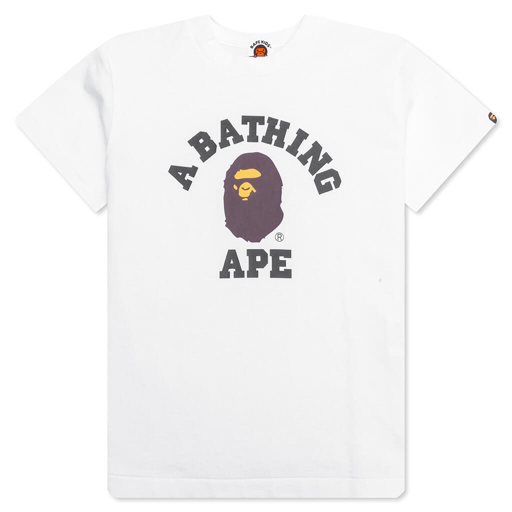 Kid's College Tee - White