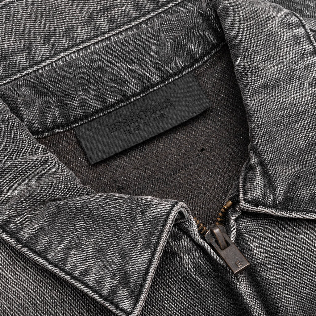 Kid's Denim Trucker Jacket - Vintage Black