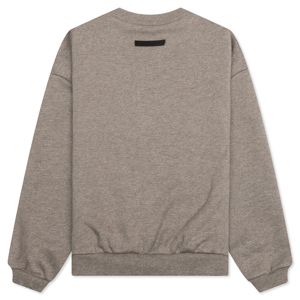 Kid's Fleece Crewneck - Heather Gray