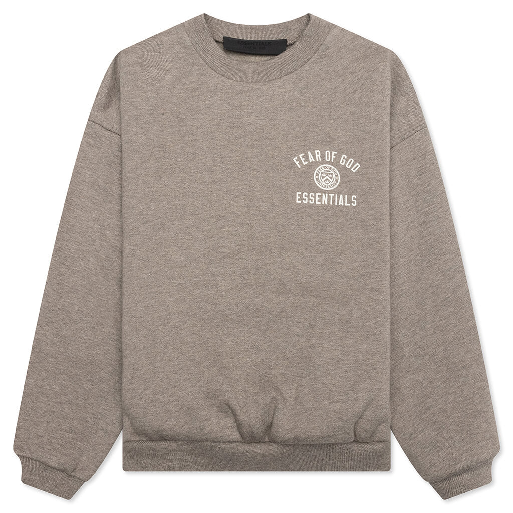 Kid's Fleece Crewneck - Heather Gray