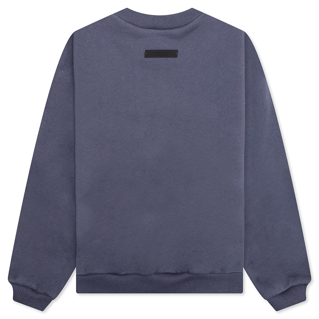 Kid's Fleece Crewneck - Marine
