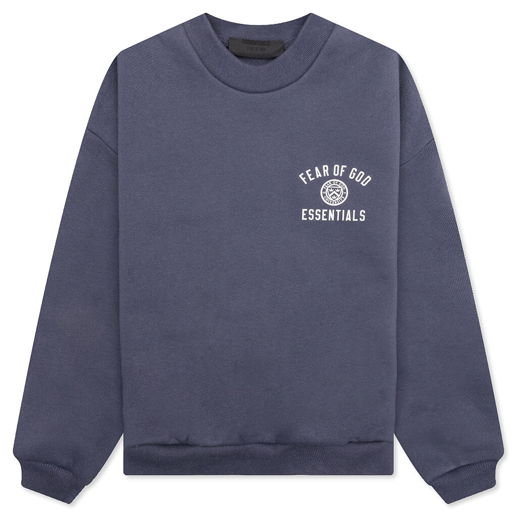 Kid's Fleece Crewneck - Marine