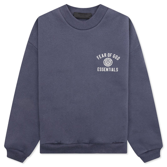 Kid's Fleece Crewneck - Marine