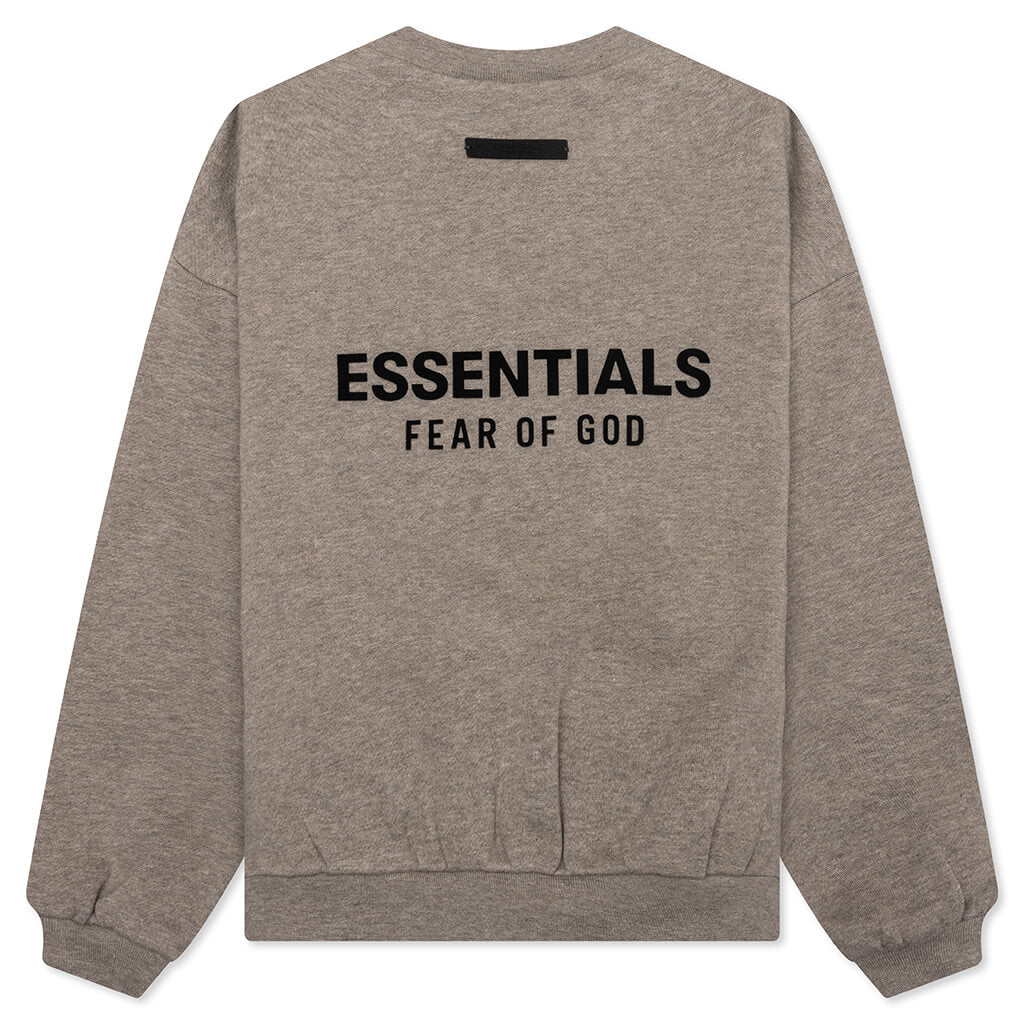 Kid's Fleece Crewneck - Heather Gray