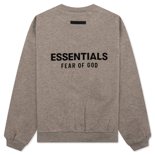 Kid's Fleece Crewneck - Heather Gray