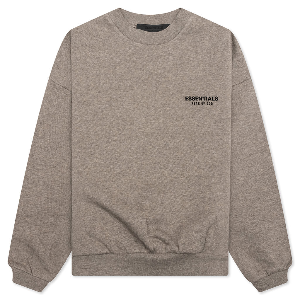Kid's Fleece Crewneck - Heather Gray