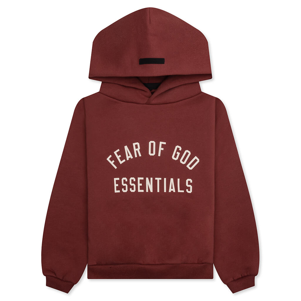 Kid's Fleece Hoodie - Crimson