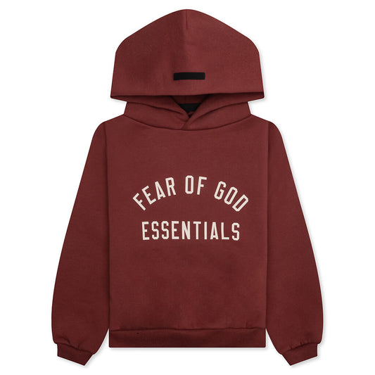 Kid's Fleece Hoodie - Crimson