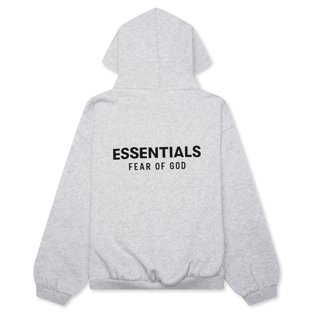 Kid's Fleece Hoodie - Light Heather Gray
