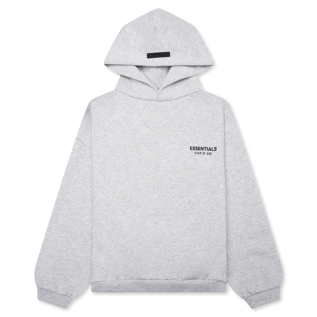 Kid's Fleece Hoodie - Light Heather Gray