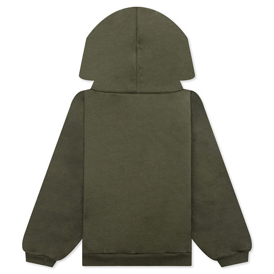 Kid's Fleece Hoodie - Military