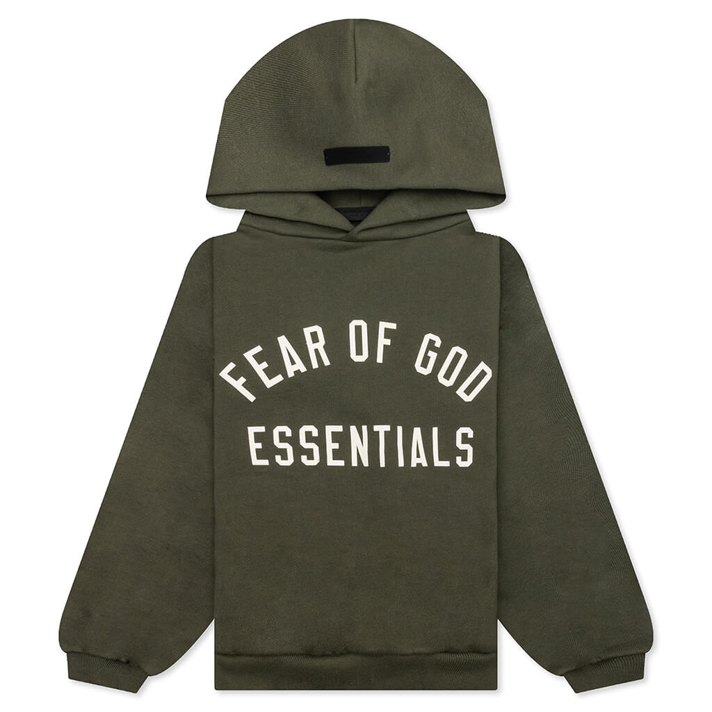 Kid's Fleece Hoodie - Military