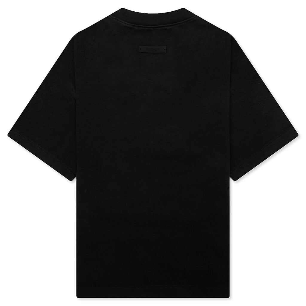 Kid's Heavy Crewneck Tee - Black